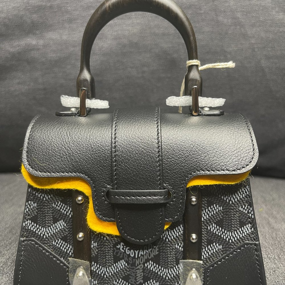 Goyard Limited Release New Nano Structured Saigon - Sold Out - Black/Red NWT - Picture 2 of 15